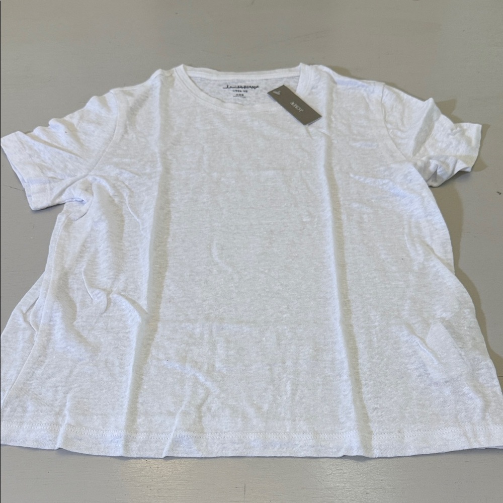 J. Crew New relaxed linen T-shirt Size XXS - Picture 3 of 11